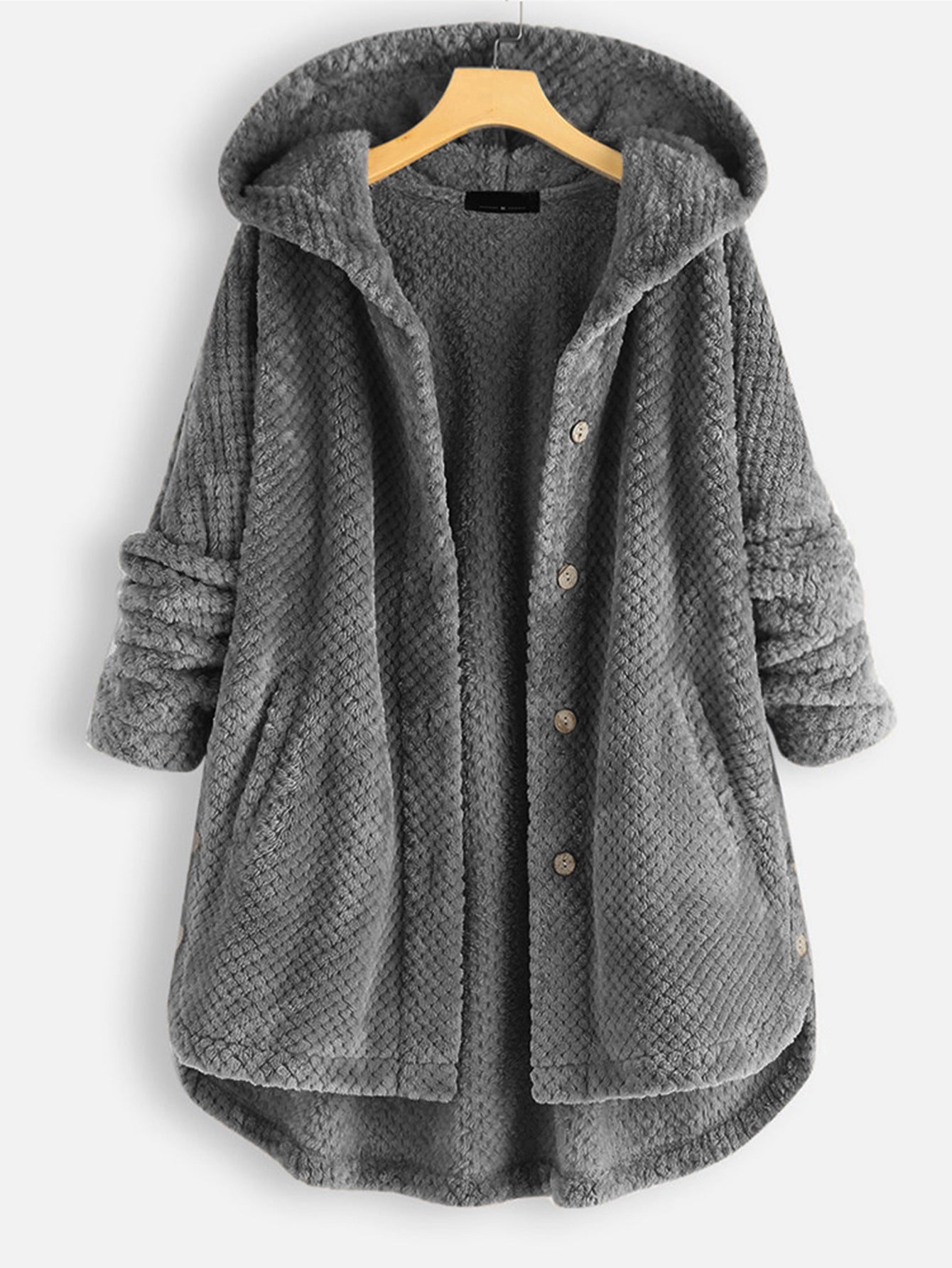 ALEXIS | Unisex vinter vändbar fleecejacka med huva