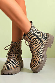 ZEBRA-MUSTER SCHUHEN MIT SCHNÜRSENKEL 1