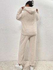 HAILEY | Dam Teddy-Fleece Tvådelat Set