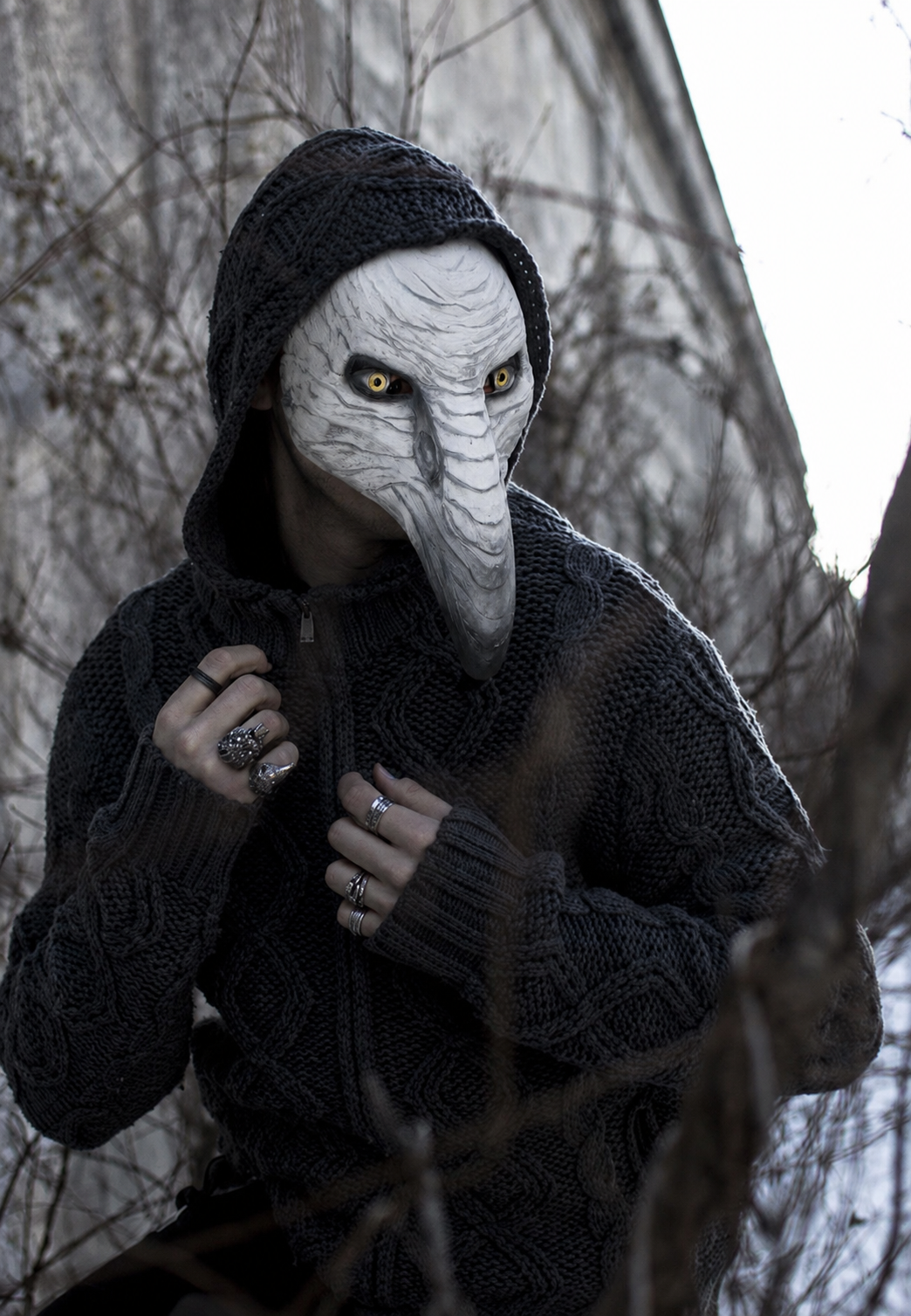 Halloween Skadedjur Schnabel Mask Punk