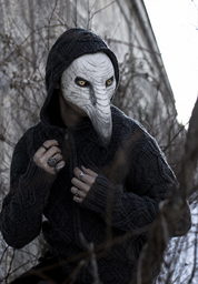 Halloween Skadedjur Schnabel Mask Punk