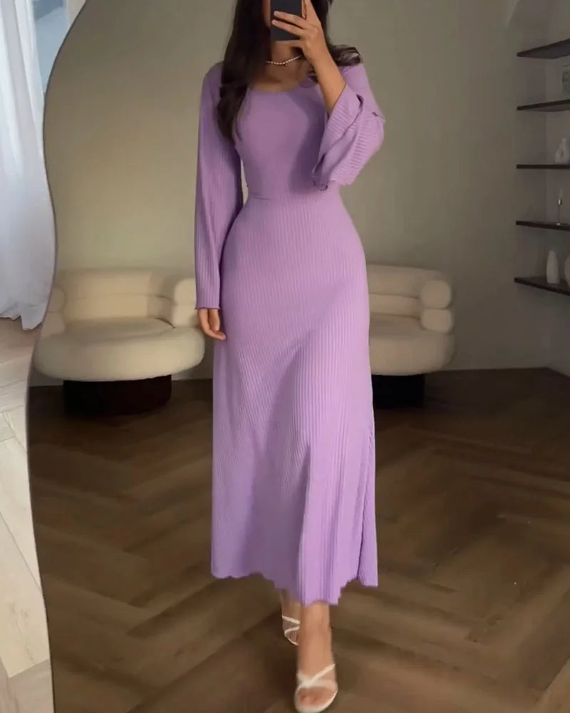 ALLYSON | Elegant långärmad klänning