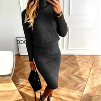 Kristel | Stilvolles Zweiteiliges Outfit mit Top und Rock - Schwarz / S
