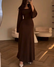 ALLYSON | Elegant långärmad klänning
