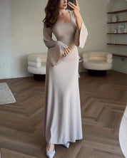 ALLYSON | Elegant långärmad klänning