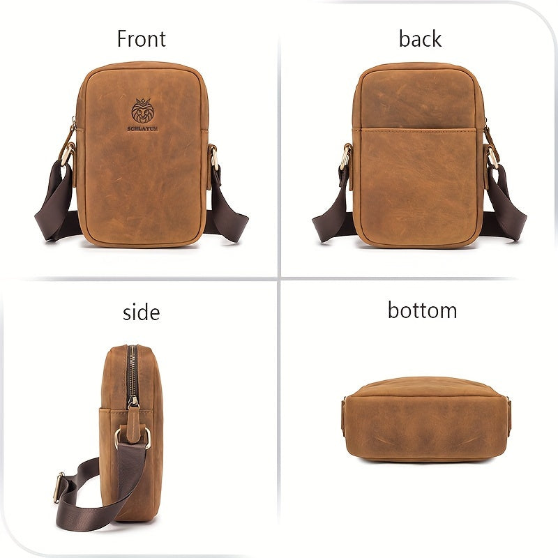 Noah | Leren Schultertasche von Premium-Qualität