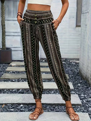 Amelie | Högmidjade byxor – Boho-chic för din garderob
