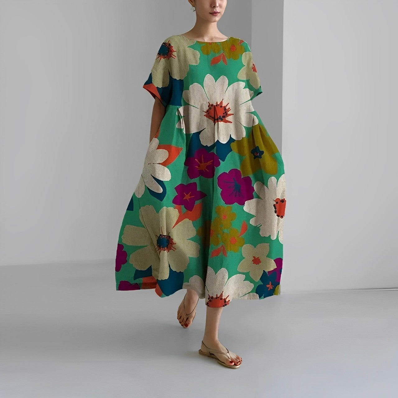 LOTTIE | Boho-blommig klänning