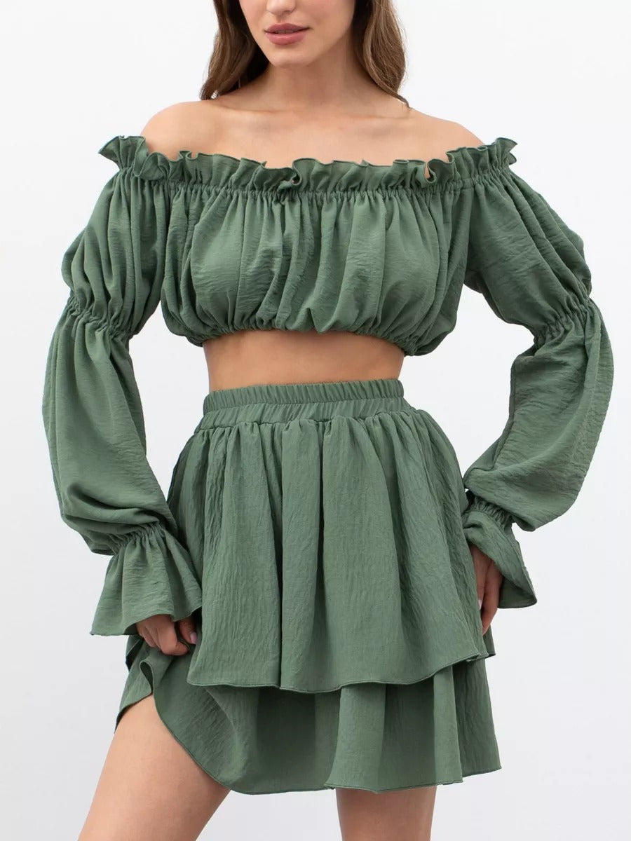 Hilde | Off-Shoulder Set
