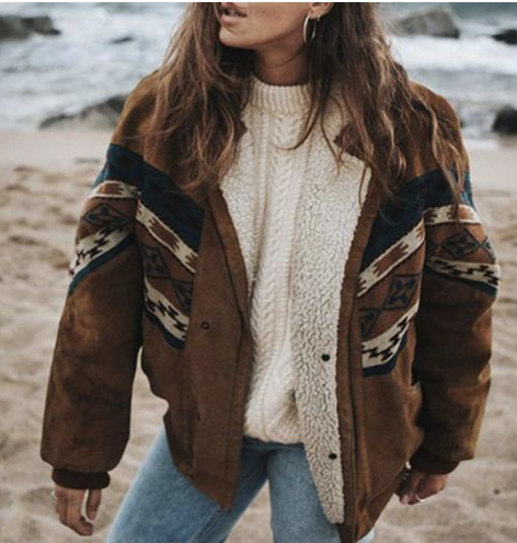 Annelie | Warmer Boho Vintage Mantel für Damen