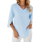 TULUM | Elegant V-ringad blus