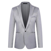 Herren klassische vielseitige Blazerjacke - Grau / M