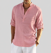 Paolo | Elegante Leinenhemd für Herren für einen Raffinierten und Sophisticated Stil