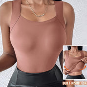 Giulia | Atmungsaktives Tanktop mit integriertem BH für Damen
