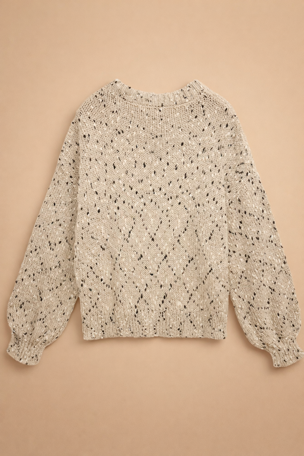Charlotta | Gemütlicher Lochstrick-Pullover mit Rundhalsausschnitt
