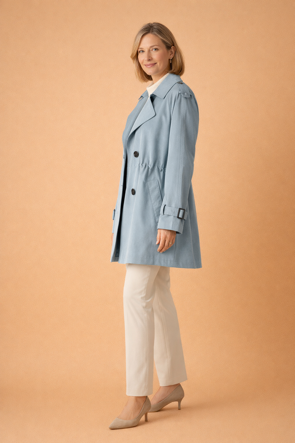 Milan| Avslappnad dam-trenchcoat