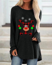 Damen Festlicher Langer Pullover Bequem Strick