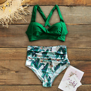 Mia | Högmidjad bikiniset för strand och pool