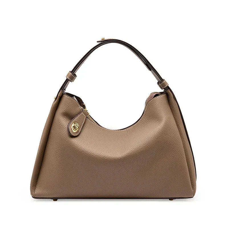 Lila | Mångsidig präglad läder crossbodyväska